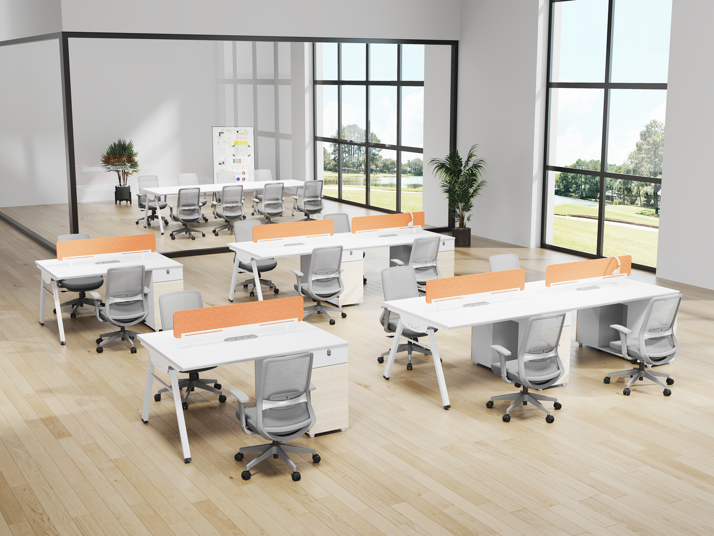 Mid-Back Ergonomic Office Chair with Adjustable Lumbar Support B803-2