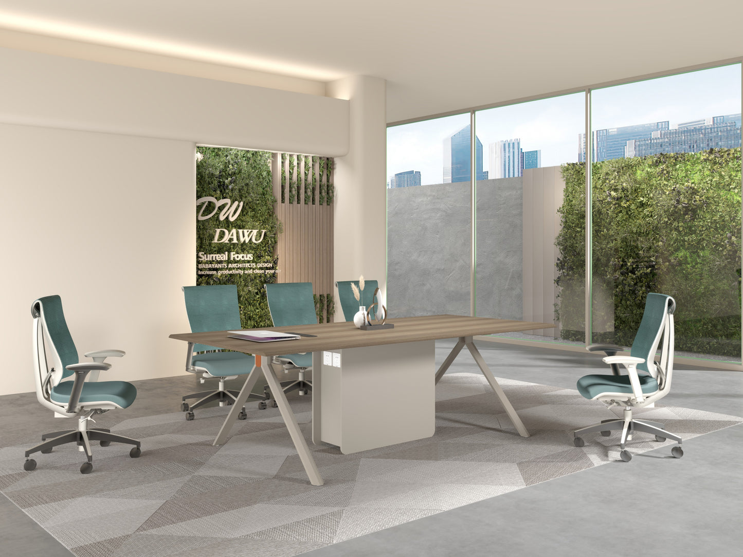Modern Conference Table with Cable Management ZS-C0