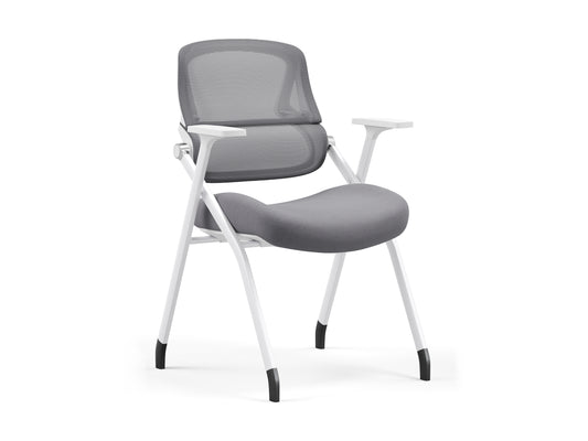 Foldable Training Chair with Flip-Up Seat & Dual-Back Design D376-1