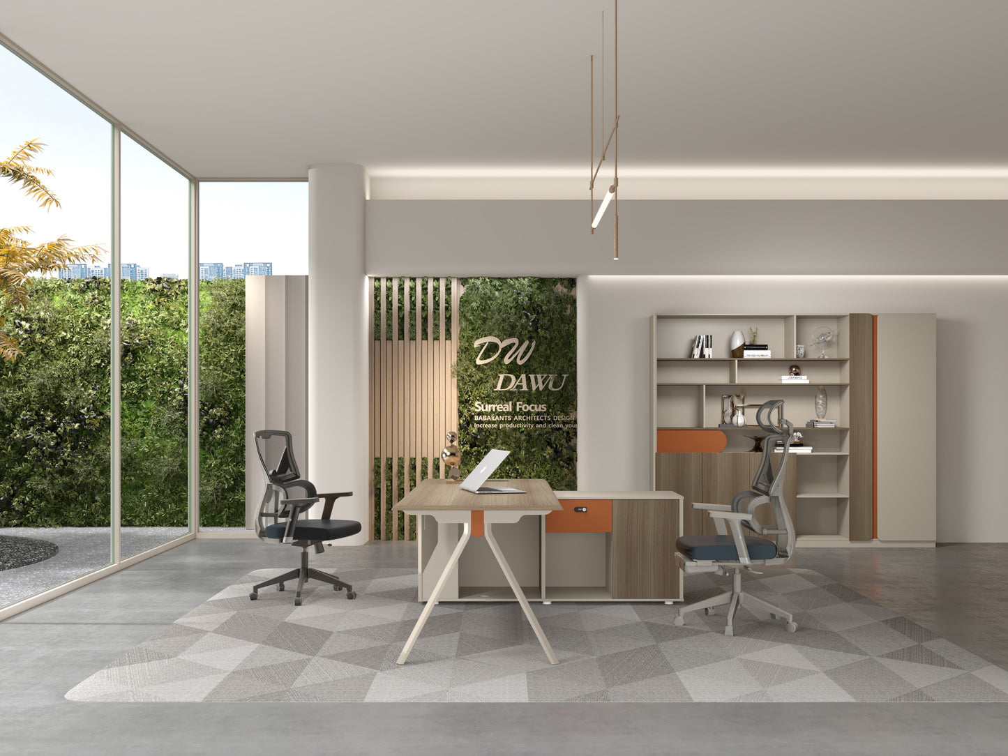 Modern Executive Workstation Desk ZS-D0120