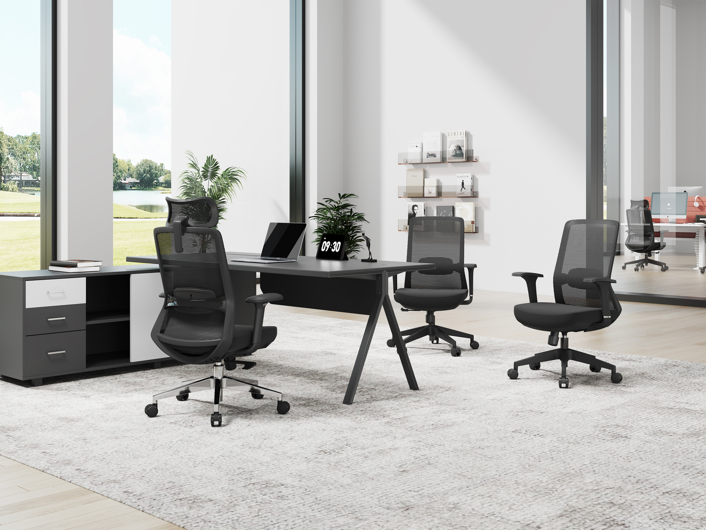 High-Back Ergonomic Executive Office Chair with 4D Armrests A803S
