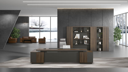 Modern Executive Desk with Storage JE-D0