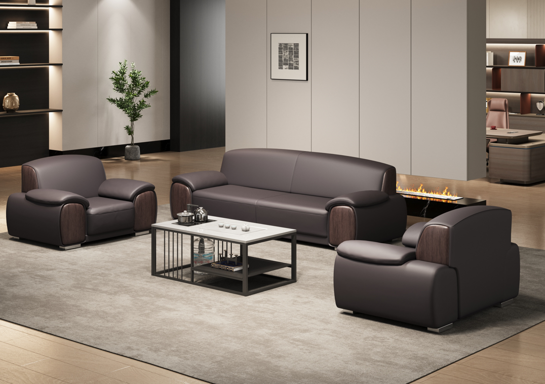 Executive Leather Sofa TD-267