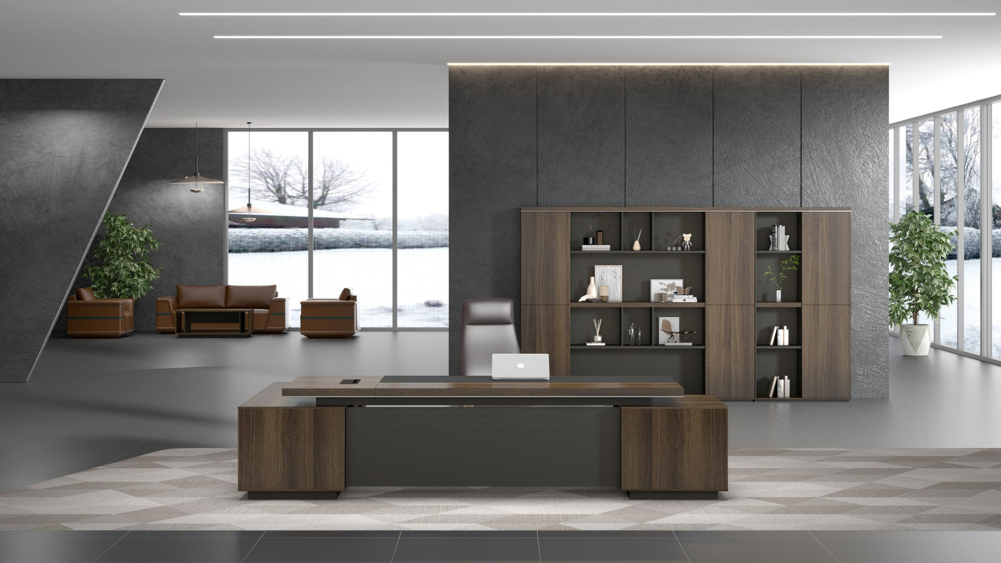 Modern Executive Desk with Storage JE-D0